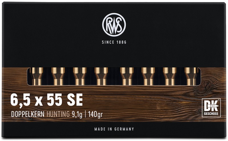 RWS 6,5x55 DK 9,1g/140gr. Büchsenpatronen