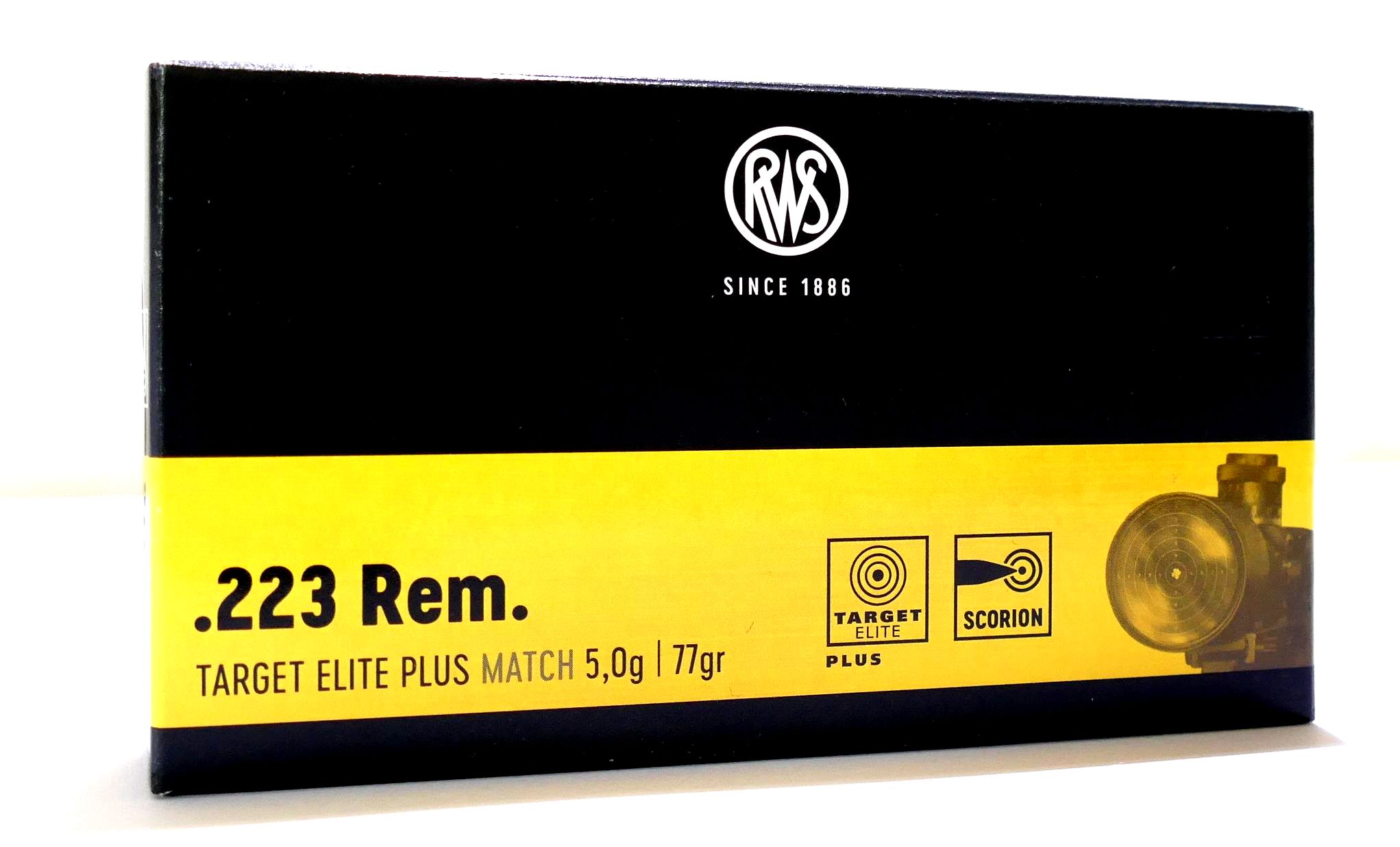 RWS .223 Rem Target Elit Plus 5,0g/77gr Büchsenpatronen