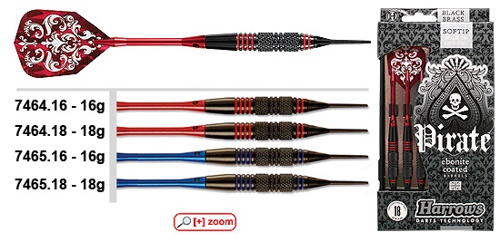 Dartpoint Pirate Red Soft 16g Dart & Zubehör