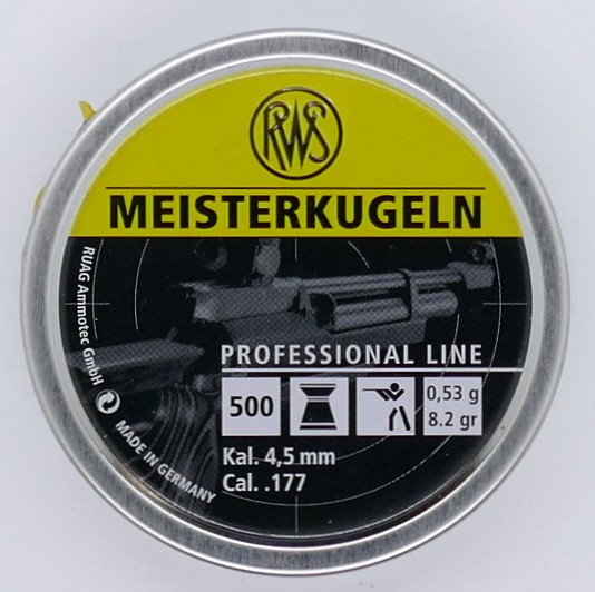 RWS Meisterkugeln LG 500er 4,50mm Diabolo Munition