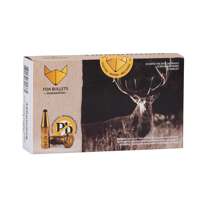 Fox-Bullets .300 Win. Mag. Hunter Classic - 11,7g/180gr Büchsenpatronen Bleifrei