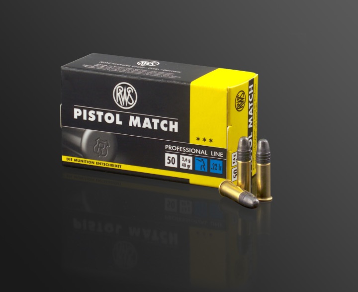 RWS Pistol Match .22lr KK-Patronen