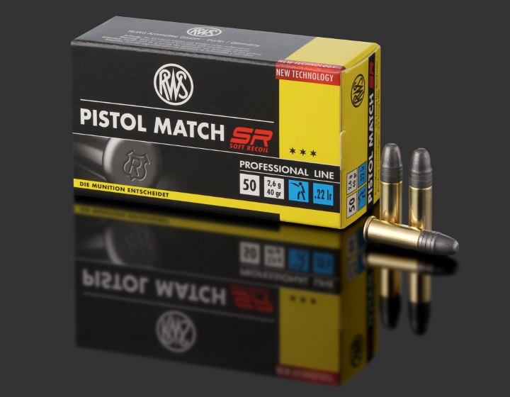 RWS Pistol Match SR .22lr KK-Patronen