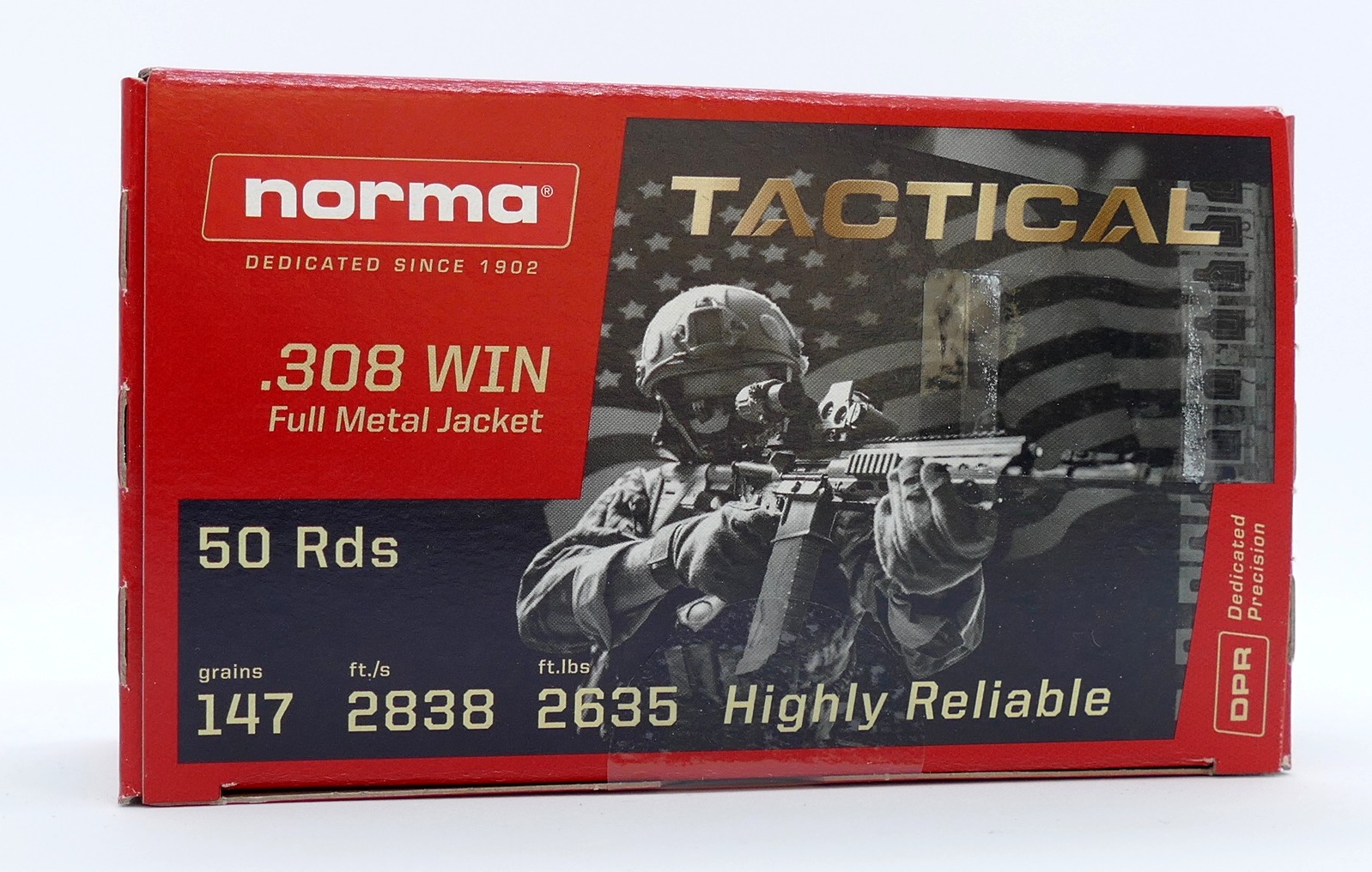 Norma .308 Win Tactical 9,5g/147gr Büchsenpatronen