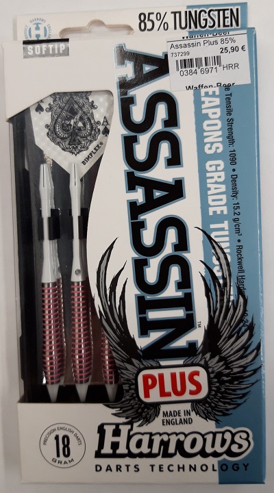 Harrows-Darts-Technology Assassin Plus 85% Soft 18g Dart & Zubehör