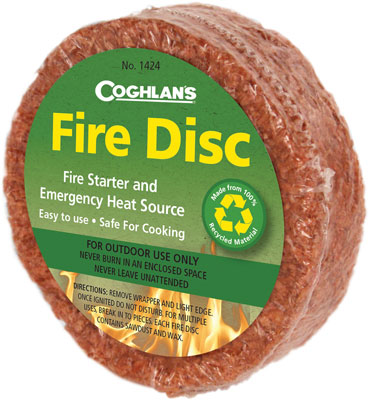 Coghlans-Outdoor Fire Disc Feuerstarter Notkocher Wärmequelle Jagd