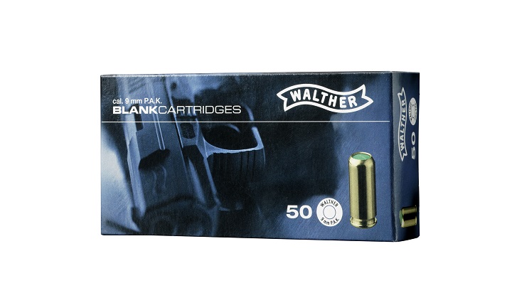 Carl-Walther 9mm P.A.K. Knall 50er Platzpatronen