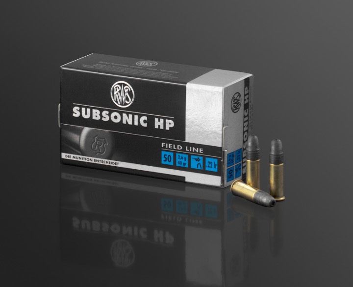 RWS Subsonic HP .22lr KK-Patronen