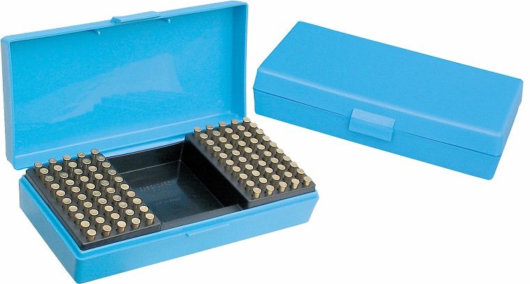 AHG-Anschütz Munitionbox blau f. cal. .22lr 22x11x5cm Sportzubehör