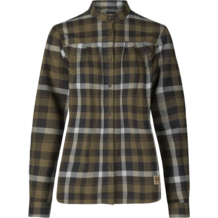 Härkila Sigrid L/S shirt Women willow green/Phantom Blusen Damen