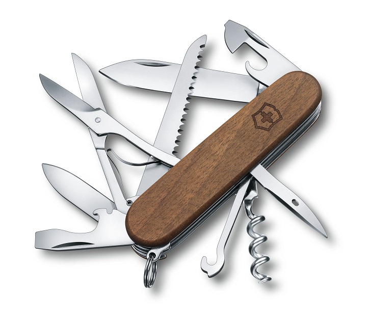 Victorinox Huntsman Wood Nussbaumholz 91mm Klappmesser