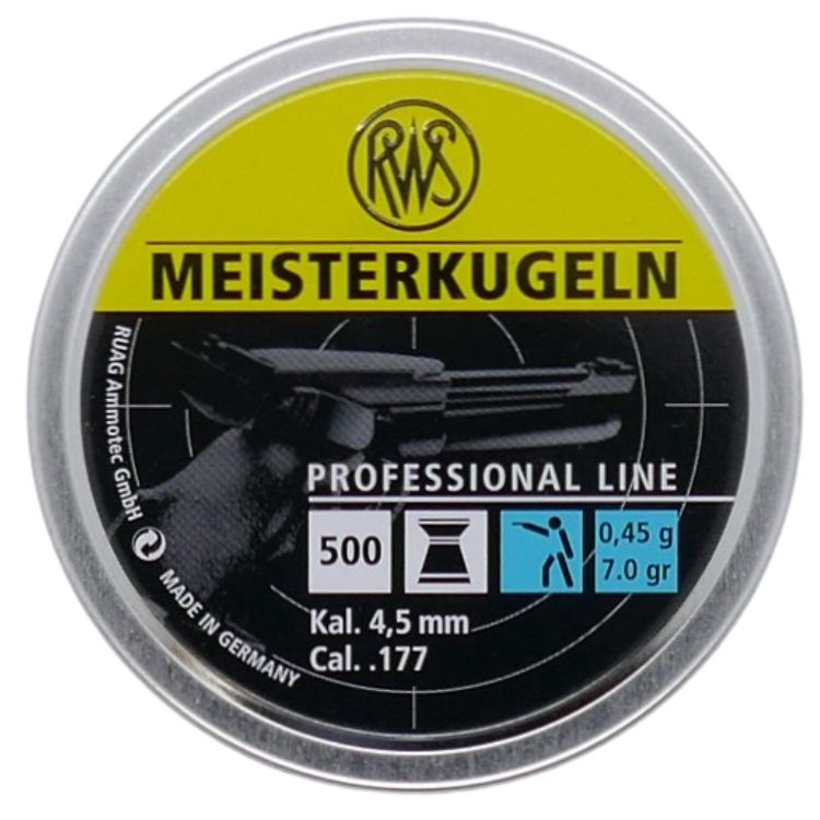 RWS Meisterkugeln Lupi 0,45 4,48mm Diabolo Munition