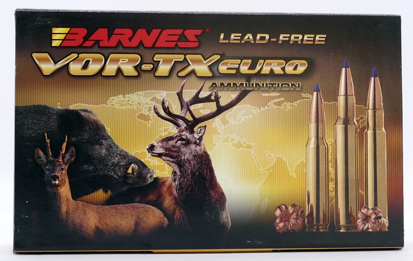 Barnes 9,3x62 VOR-TX Euro TTSX 16,2g/250grs Büchsenpatronen Bleifrei