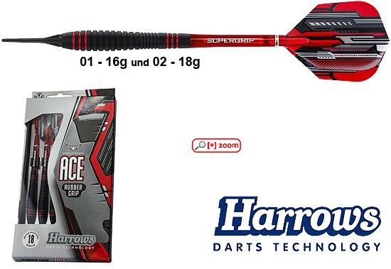 Harrows-Darts-Technology Ace Soft 16g Dart & Zubehör