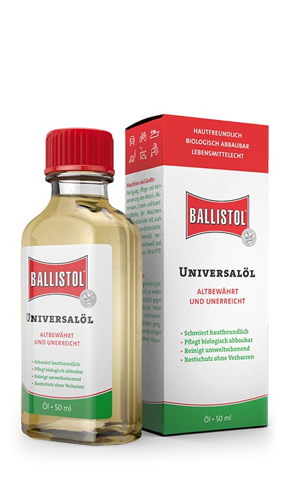 Ballistol Waffenöl Tropfflasche 50ml Reinigungszubehör für Waffen