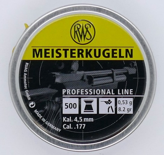 RWS Meisterkugeln LG 500er 4,49mm Diabolo Munition