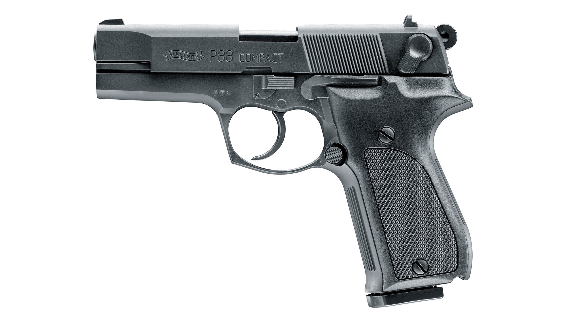 Carl-Walther P 88 Compact black 9 mm P.A.K. Gas- & Signalwaffen