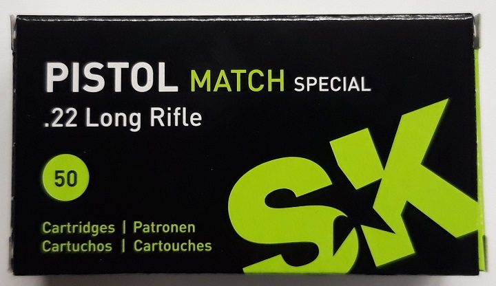 SK-Munition Pistol Match Spezial .22 l.r. KK-Patronen