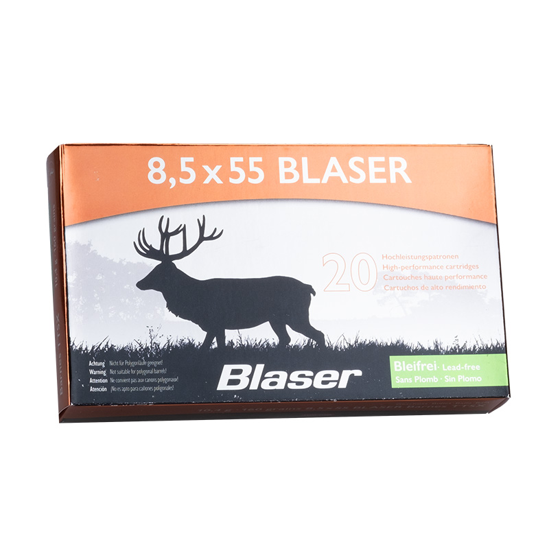 Blaser 8,5x55 Blaser Barnes TTSX 10,4g/160gr Büchsenpatronen Bleifrei