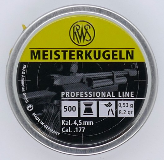 RWS Meisterkugeln LG 500er 4,51mm Diabolo Munition