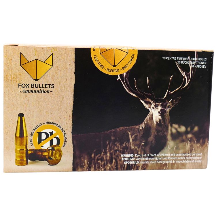 Fox-Bullets 6,5 Creedmoor 8,0g/123gr Büchsenpatronen Bleifrei