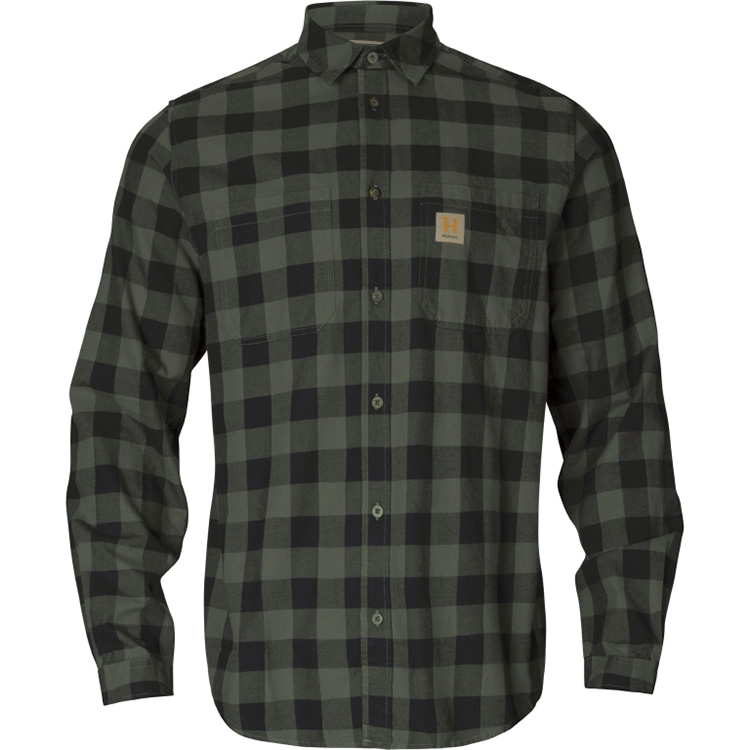 Härkila Scandinavian Shirt Green Check Flanellhemden Herren